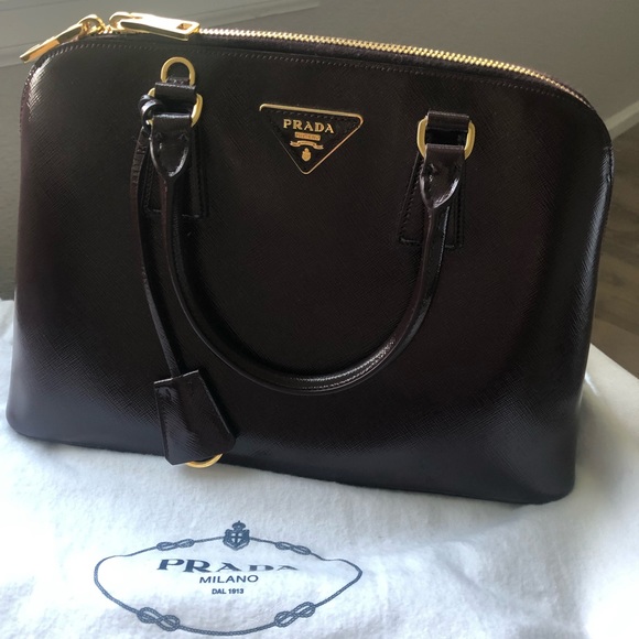 Prada Saffiano handbag - granato - Picture 1 of 7